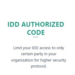 IDD Authorized Code