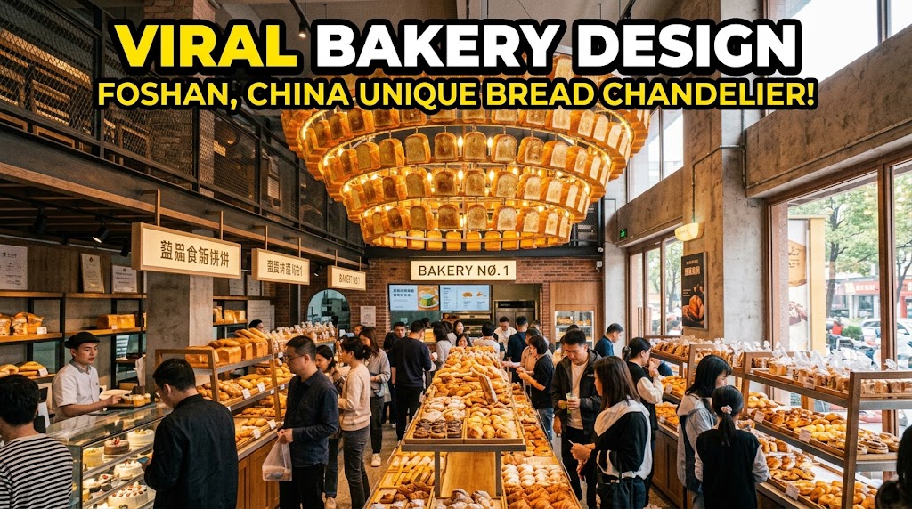 Viral Toast Installation Propels Foshan Bakery
