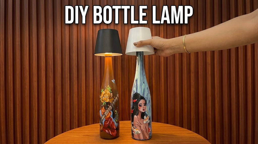Creative DIY Bottle Lamps