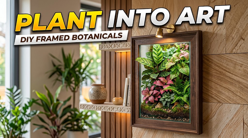Framed Botanical Displays Home Decor