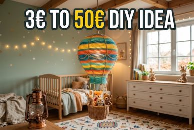 From €3 to €50 DIY Hot Air Balloon Lamp