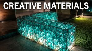 Illuminated Glass Gabions