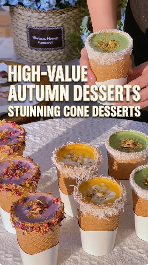 The Trend of Stunning Cone Desserts Maxis Fibre